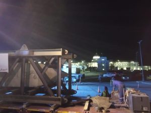 وصول مسلة الملك رمسيس الثاني إلى مدينة العلمين الجديدة