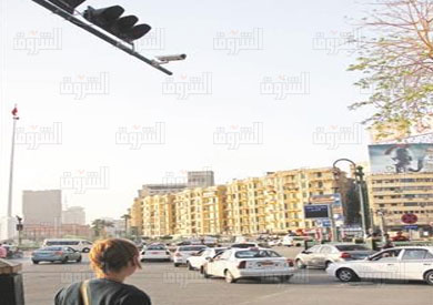 كاميرات مراقبة ميدان التحرير تصوير ابراهيم عزت