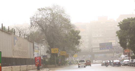 أتربة عالقة في سماء القاهرة الكبرى