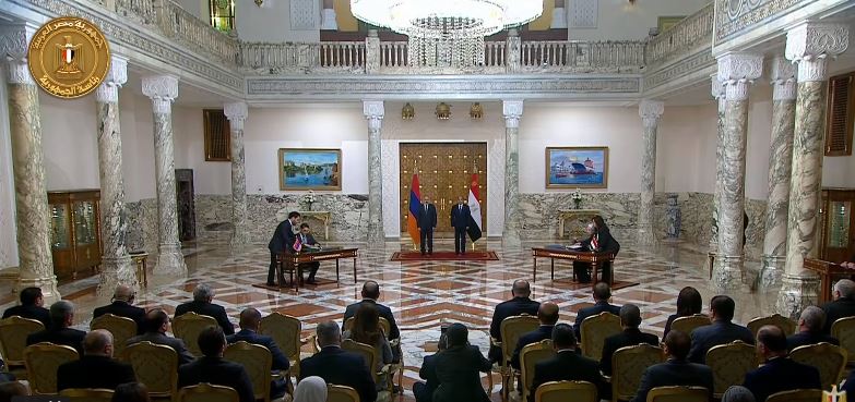مصر وأرمينيا توقعان اتفاقيات ومذكرات تفاهم في مجالات الاقتصاد والزراعة
