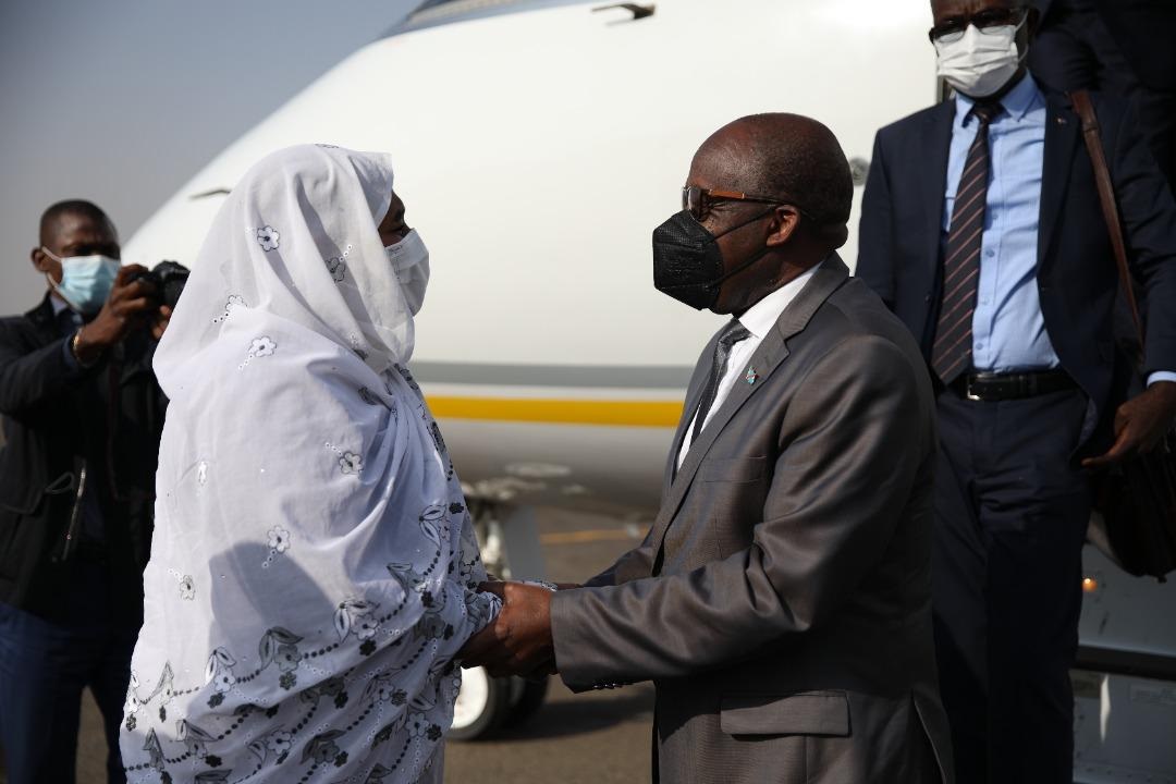 وزير خارجية الكونغو و وزيرة الخارجية السودانية