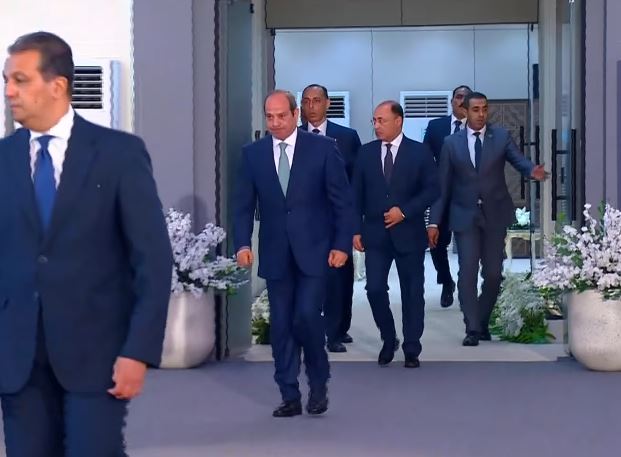 الرئيس السيسي يصل إلى مقر افتتاح مشروع الدلتا الجديدة التنموي