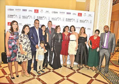 اسرة فيلم نوارة في مهرجان دبي