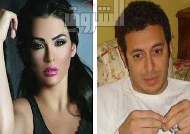 الفنان مصطفى شعبان والفنانة اللبنانية قمر