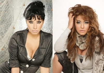 الفنانة علا غانم والمطربة اللبنانية مروى