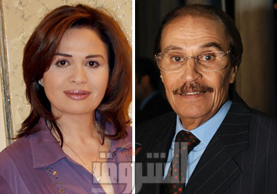 عزت العلايلي وإلهام شاهين