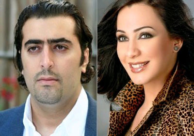 الفنانة سولاف فواخرى والفنان باسم يوسف