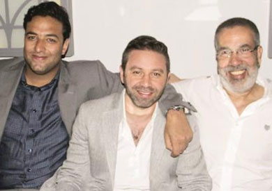 مدحت العدل مع حازم إمام وميدو