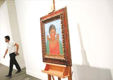 لوحة الفتاة ذات العقد لفريدا كالو.