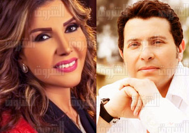 الفنان هاني شاكر نقيب الموسيقين والمطربة نادية مصطفى