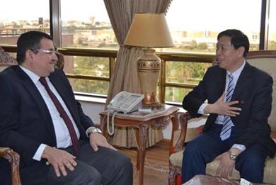 وفد صيني في مدينة الانتاج الاعلامي