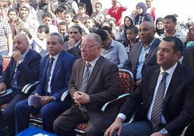 وزير الثقافة حلمي النمم خلال زيارتة لاسيوط<br/>.