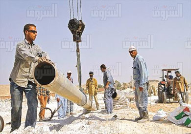 طريق مصر اسكندرية الصحراوى - بنيه تحتيه وتوسعة الطريق تصوير مجدى ابراهيم