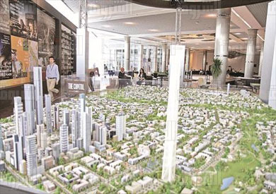 ماكيت العاصمة الادارية الجديدة - فى قاعة المؤتمرات فى شرم الشيخ تصوير احمد عبد الفتاح