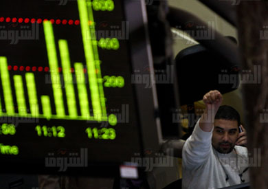 المؤشرات الخضراء مرتفعة بالبورصة المصرية - تصوير: روجيه أنيس