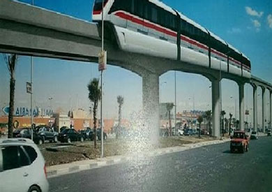 مشروع القطار المعلق (مونوريل)-ارشيفية