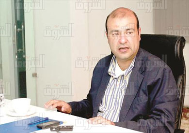 خالد حنفي وزير التموين ندوة فى الشروق تصوير صبري خالد
