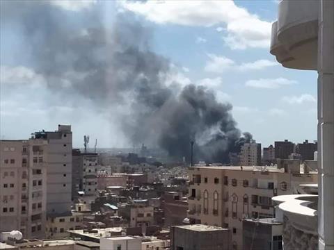 حريق مصنع الملح في الإسكندرية