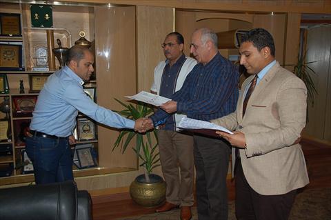 تكريم ضباط مباحث التموين