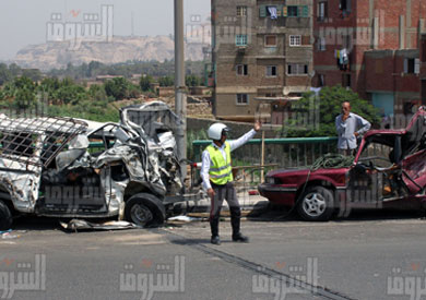 حادث أعلى الطريق الدائري