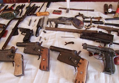 ضبط كمية من الأسلحة النارية – أرشيفية