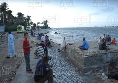 حادث غرق مركب هجرة غير شرعية في رشيد - تصوير: أميرة مرتضى