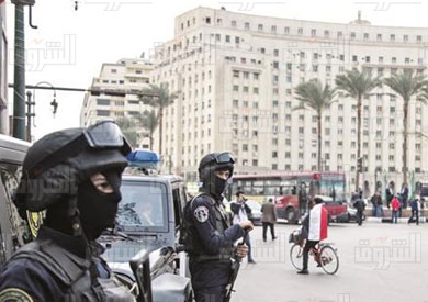 تأمين ميادين 25 يناير تصوير ابراهيم عزت