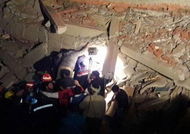 عقار منيا القمح المنهار