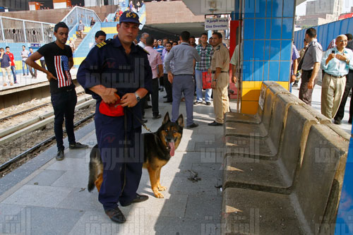 استنفار أمني عقب انفجار قنبلة بمحطة مترو شبرا الخيمة - تصوير: مجدي إبراهيم