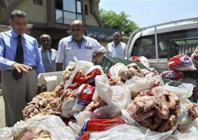 ضبط 5 أطنان لحوم فاسدة