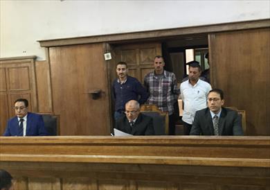 الدائرة السادسة بجنايات المنصورة اثناء نظر القضية