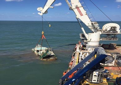 غرق مركب رشيد - ارشيفية