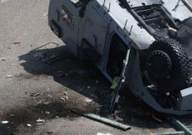 حادث انقلاب سيارة بمنطقة وسط سيناء