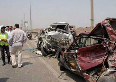 حادث تصادم سيارتين - ارشيفية