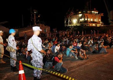 إحباط القوات البحرية لمحاولتين للهجرة غير الشرعية شمال البرلس