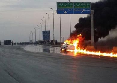 تصادم كوبرى مسطرد بشبرا الخيمة