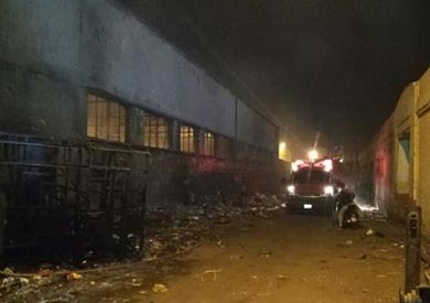 حريق جراج حي ثان طنطا