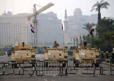 الأمن يغلق ميدان التحرير-ارشيفية
