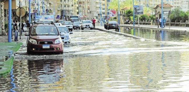 تعطل حركة السير بالغربية إثر سقوط أمطار متوسطة