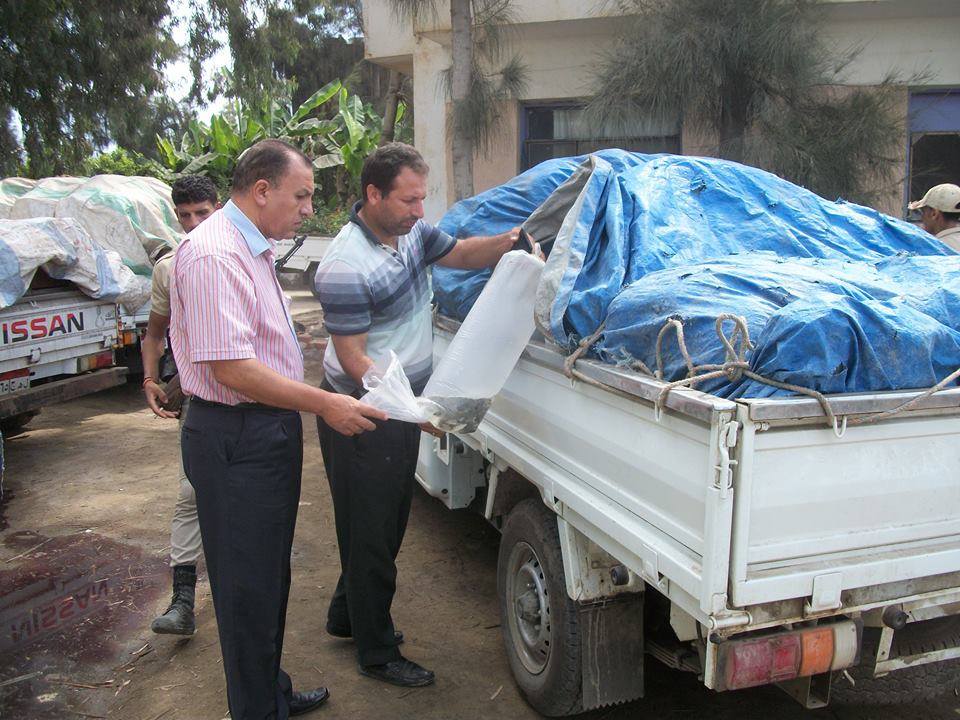 ضبط 195 كيس «ذريعة أسماك» فى حملة لشرطة المسطحات بكفر الشيخ