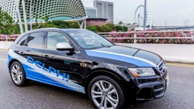 شركة دلفي أوتوموتيف، مزود المعدات الإلكترونية للسيارات، ستعرض تقديم أسطول صغير من سيارات الأجرة ذاتية القيادة لنقل الركاب في سنغافورة