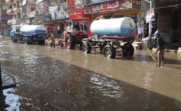 أمطار غزيرة بشمال سيناء تتسبب في قطع الكهرباء وتوقف الصيد وإعاقة المرور