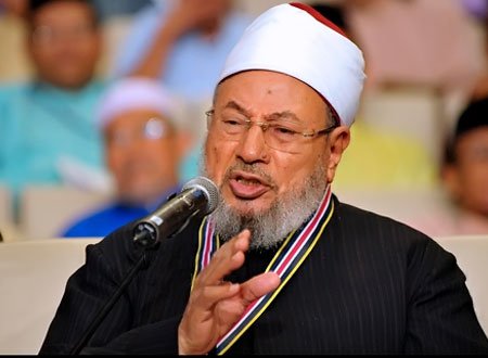 الداعية يوسف القرضاوي رئيس الاتحاد العالمي لعلماء المسلمين