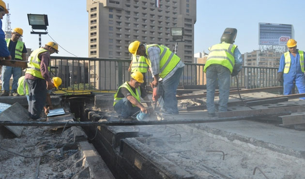 إغلاق جزئي لكوبري أكتوبر لمدة يومين لإصلاح 7 فواصل معدنية