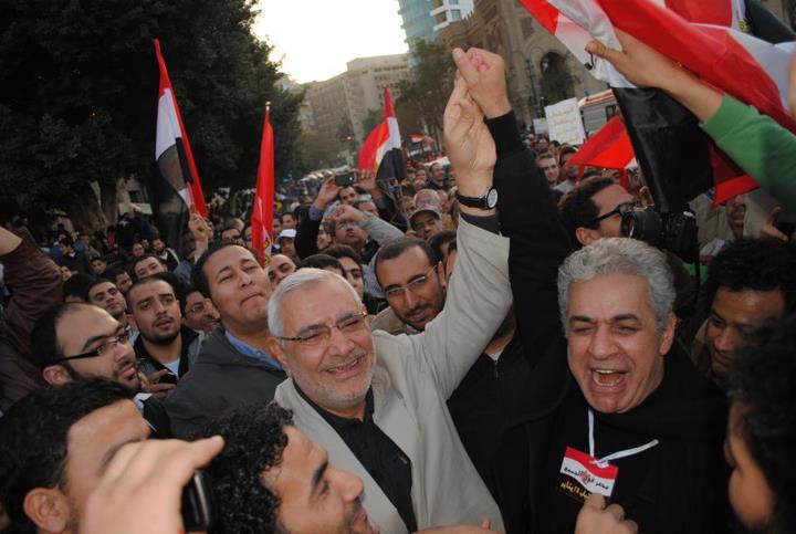 أبو الفتوح وصباحي في مظاهرات بميدان التحرير - أرشيفية