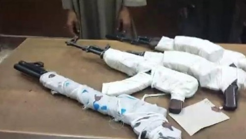 ضبط 4 بنادق و19 قطعة من جوهر الحشيش المخدر بقنا