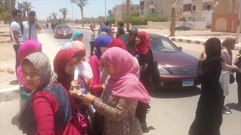 حالة من السعادة بين طلاب الثانوية العامة بجنوب سيناء