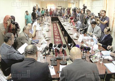 المجلس الأعلى لحقوق الإنسان اثناء عرض تقرير تقصي الحقائق تصوير هبه خليفة