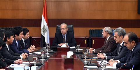 رئيس الوزراء يستقبل وزير الدولة اليابانى