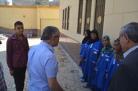 محافظ المنيا يتفقد اعمال ترميم متحف ملوى تمهيدا لافتتاحة